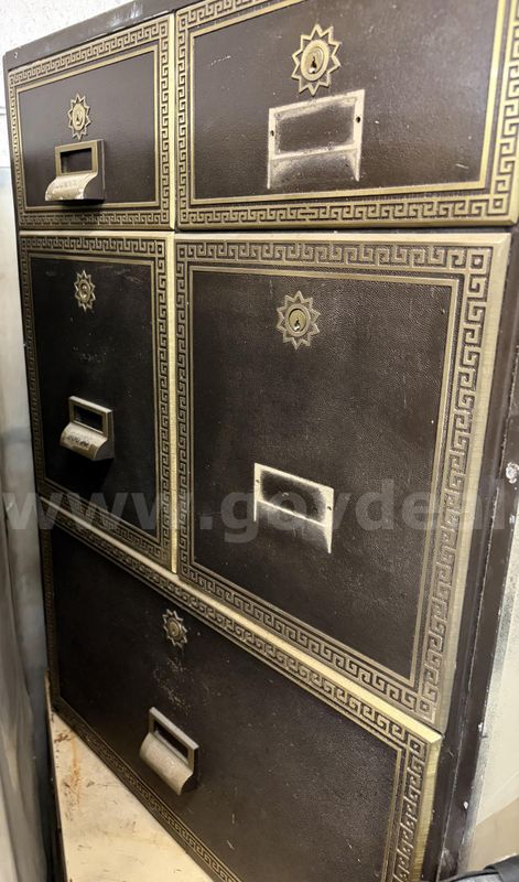 Lot of 4 Old Style Lobby PO Boxes