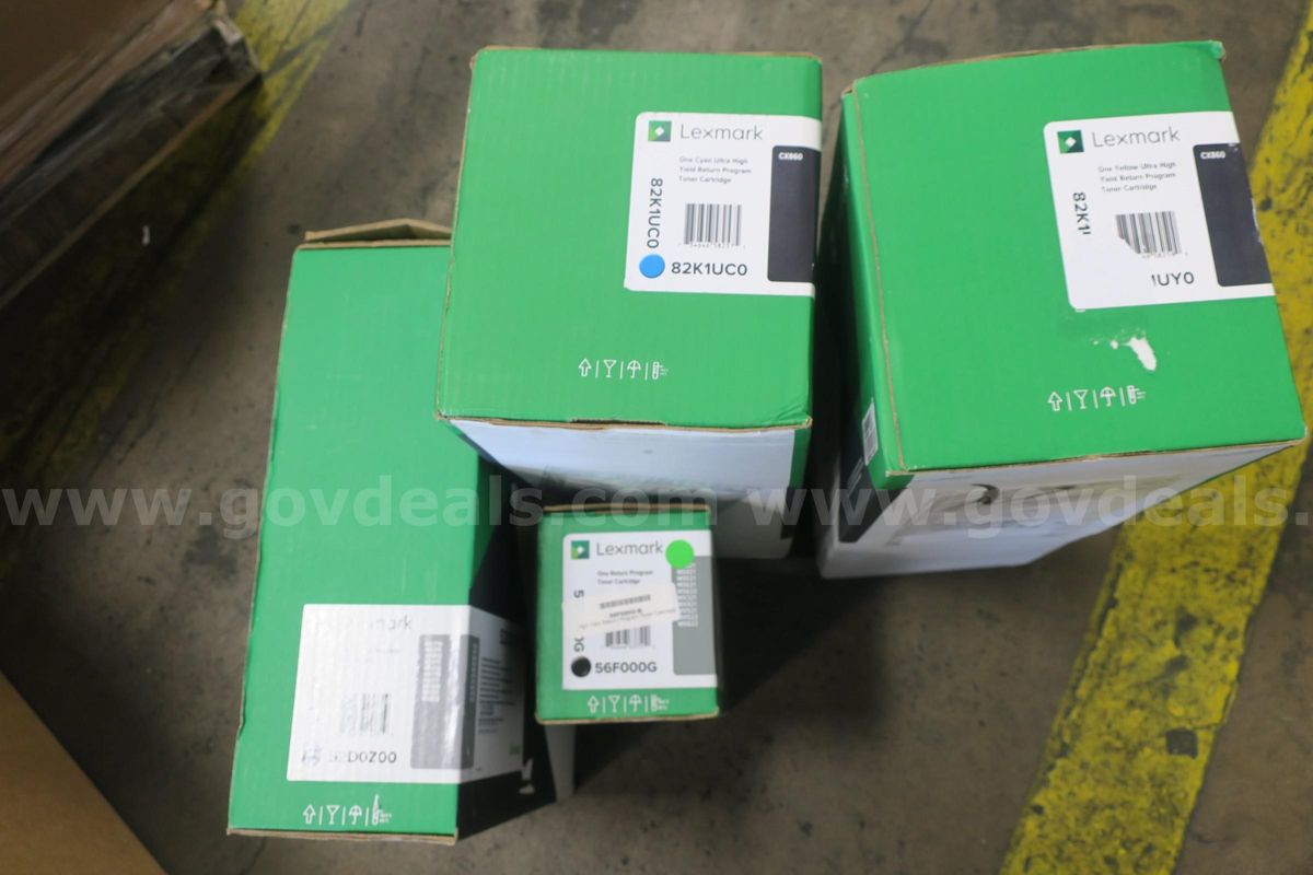 Lot Of (4) Assorted Lexmark Print Cartridges/ Imaging Unit- New In Box!