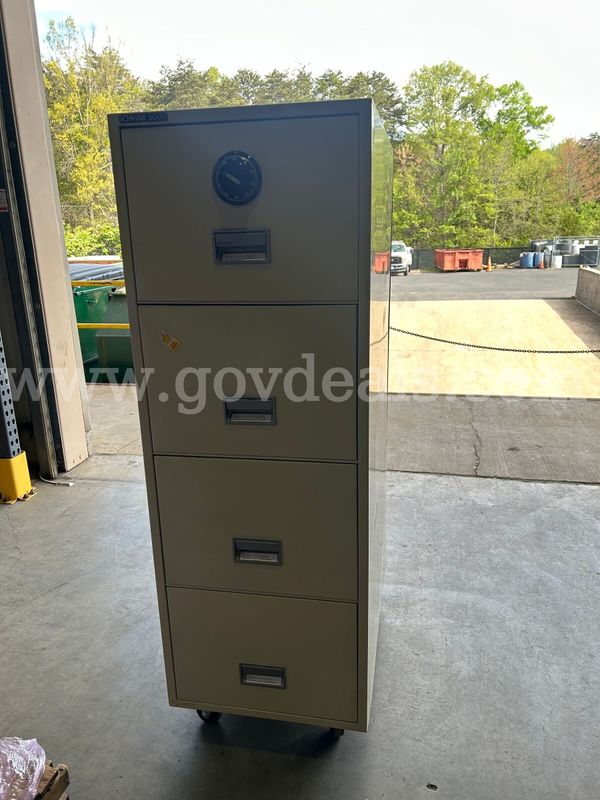 4 Drawer Safe File Cabinet W/ Combination Lock