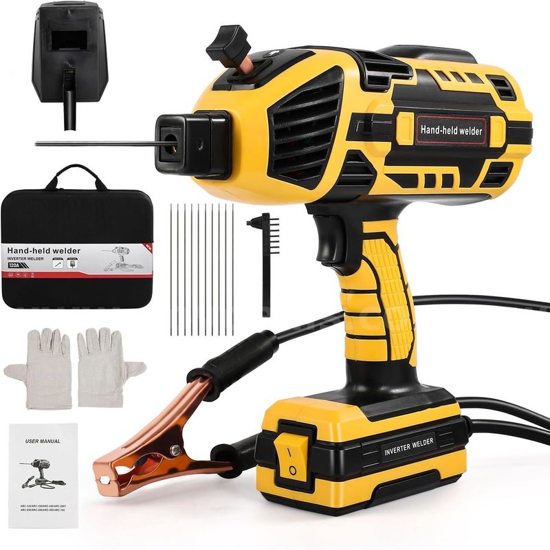 FREE SHIPPING - New Handheld Welding Machine – 110V IGBT Inverter ARC Welder (20–120 Amp)