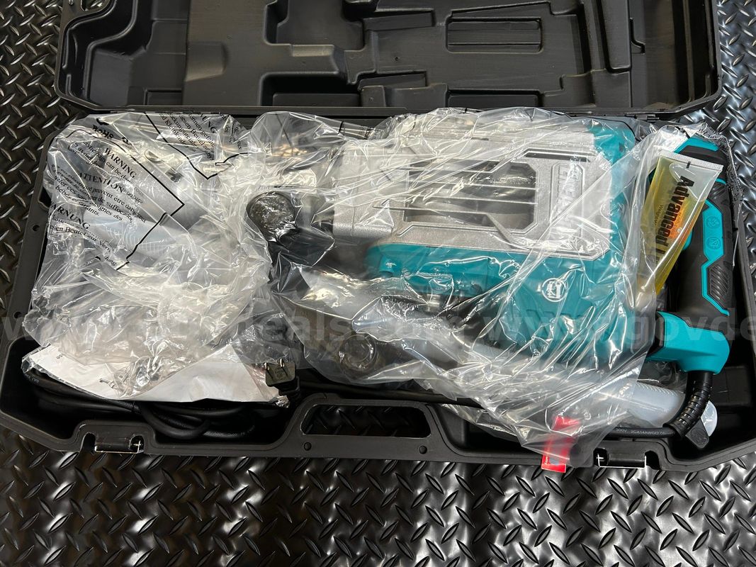 FREE SHIPPING - Demolition Jack Hammer – 14.5 Amp SDS-Hex Concrete Breaker (65 Joules) with 2 Chisels & Wheeled Case
