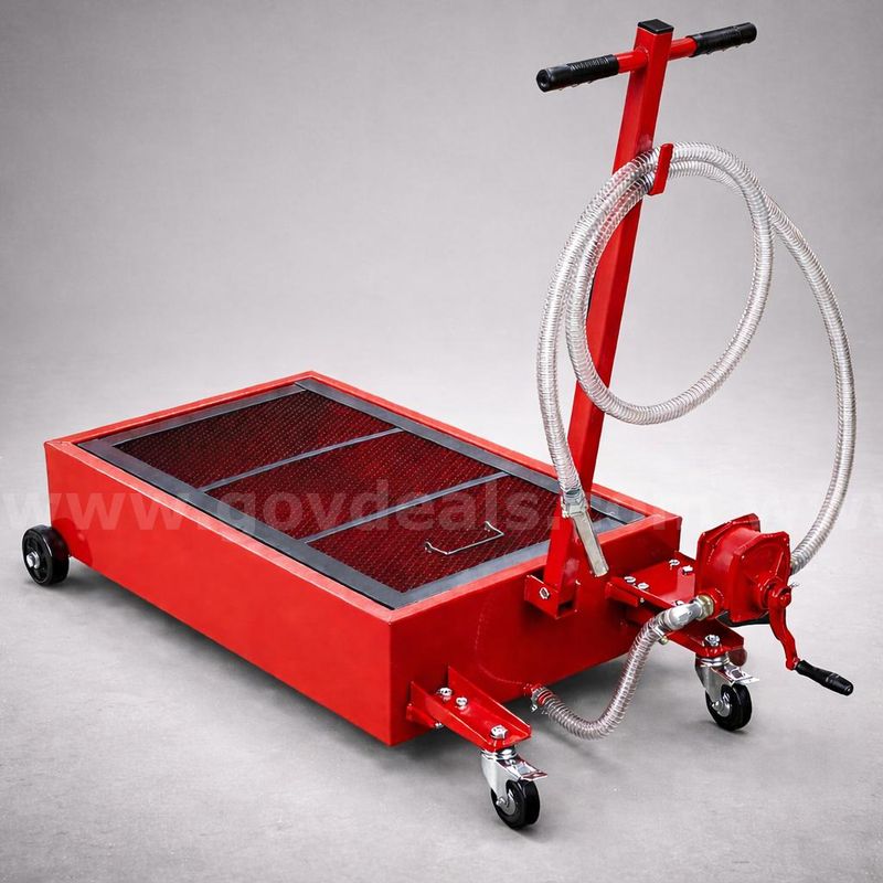 SHIPS FOR FREE Heavy-Duty Automotive Fluid Drain and Transfer Container with Manual Pump
