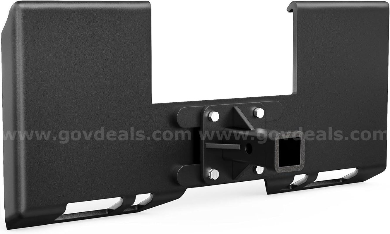 FREE SHIPPING - NEW 3/8" Skid Steer Mount Plate w/ 2" Removable Receiver Hitch