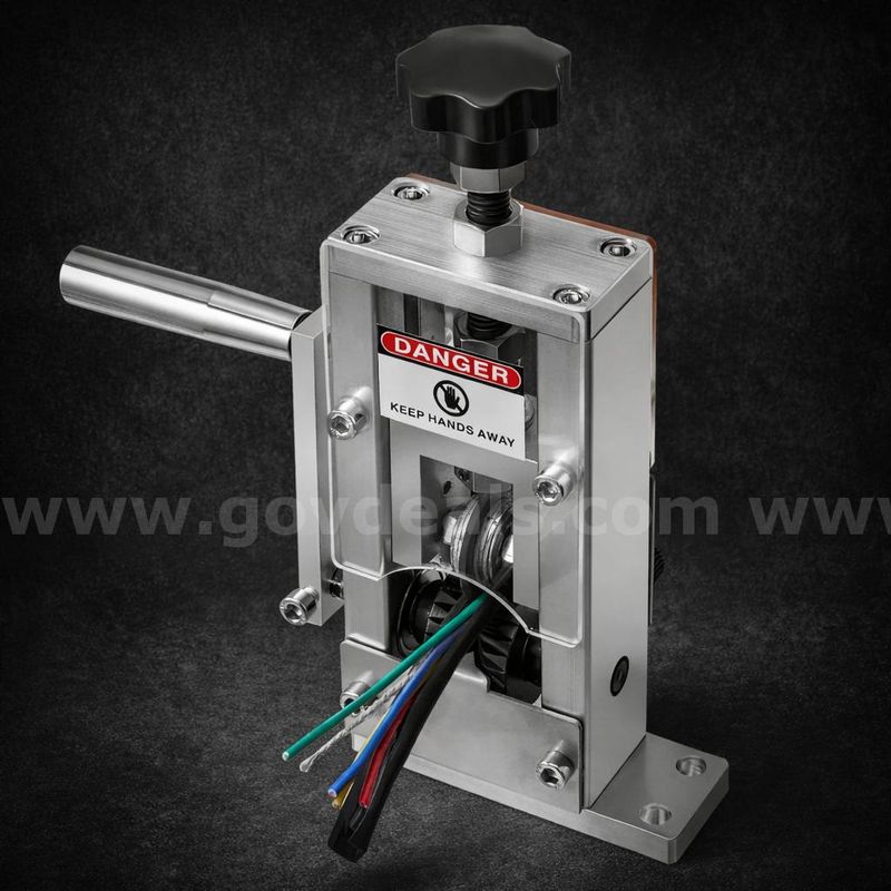 FREE SHIPPING -New Manual Copper Wire Stripping Machine Hand Crank or Drill Powered 0.06-1in