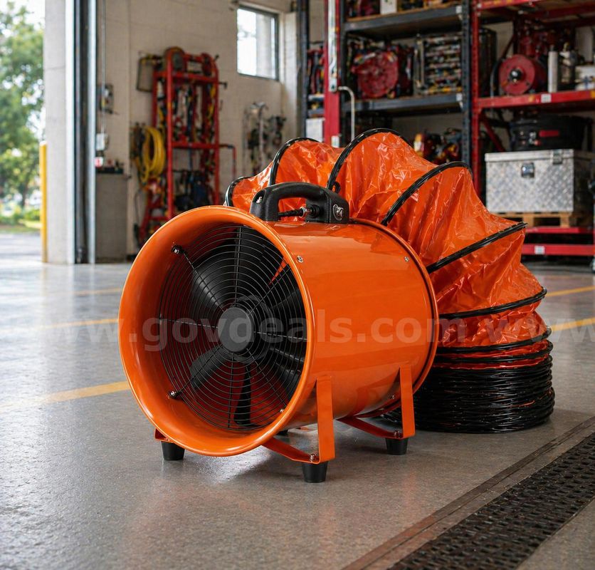 FREE SHIPPING -12" Portable Ventilator Blower w/ 33ft Duct Hose 585W 3198CFM