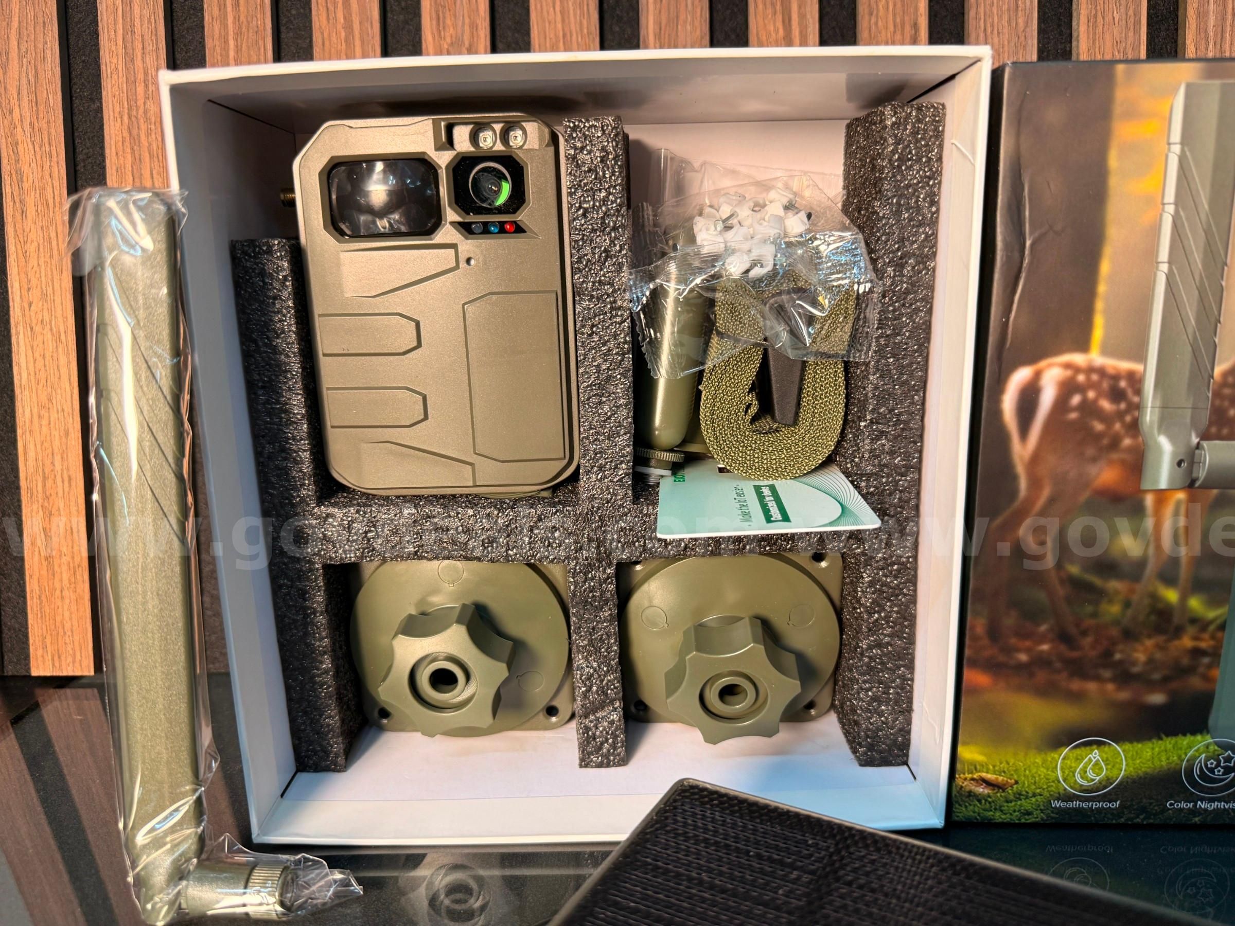 Free Shipping - New 4MP 2K Solar Powered Cellular Trail Camera with Live Streaming & SIM Card