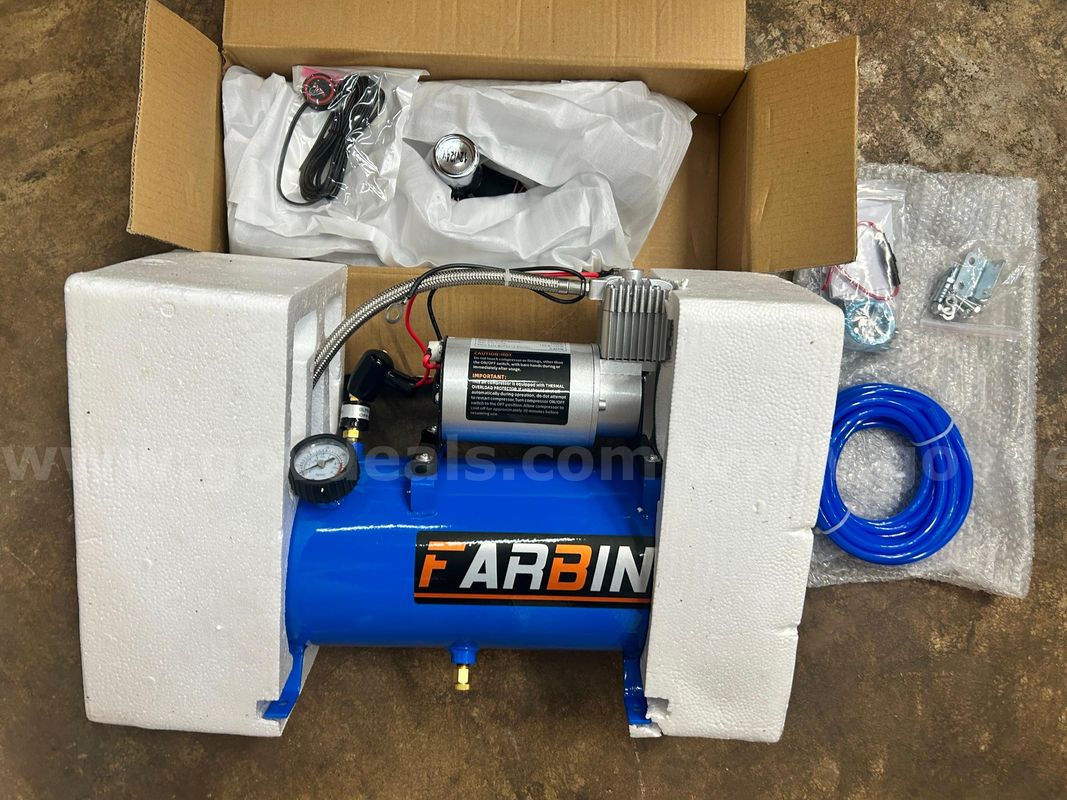 Free Shipping - New Train Horn Air Horn w Air Compressor Complete Kit