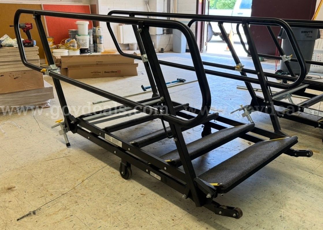 LOT of 2 Sets of Portable Stairs