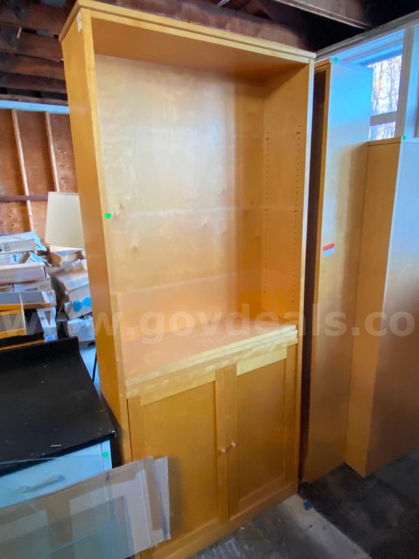Credenza, Shevling Unit, & Cabinet