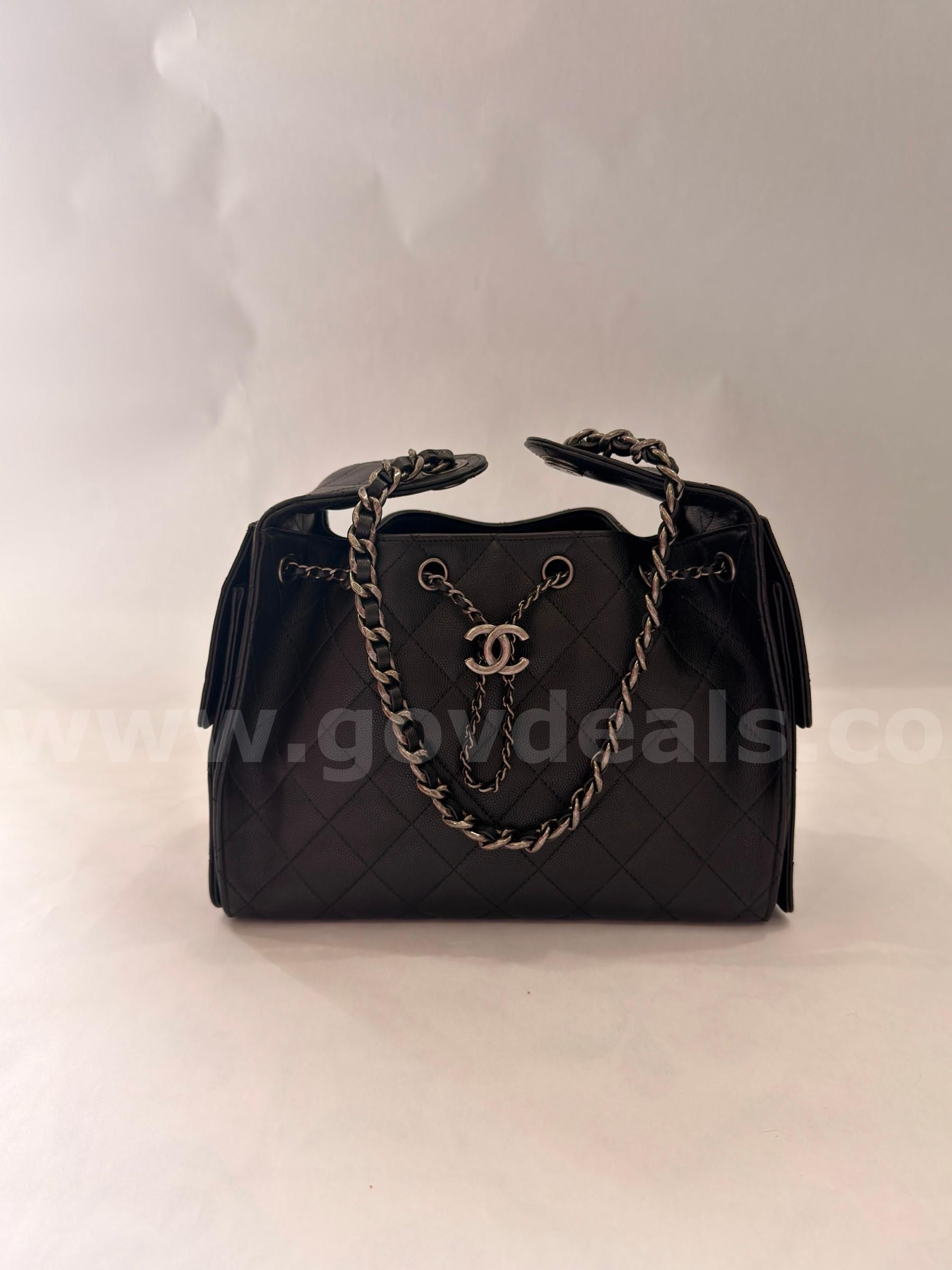 SHIPPING ONLY Black Leather Designer Bag