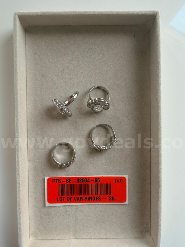 WILL SHIP Lot of 4 silver rings