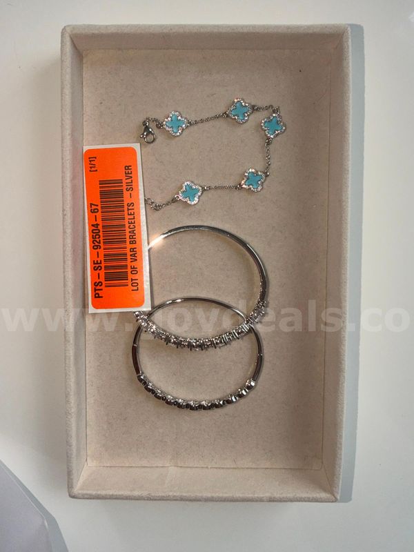 WILL SHIP Lot of 3 silver bracelets
