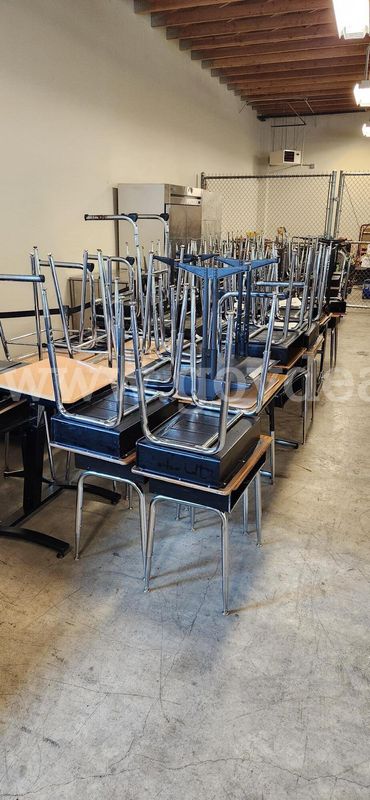Set of student desks & chairs