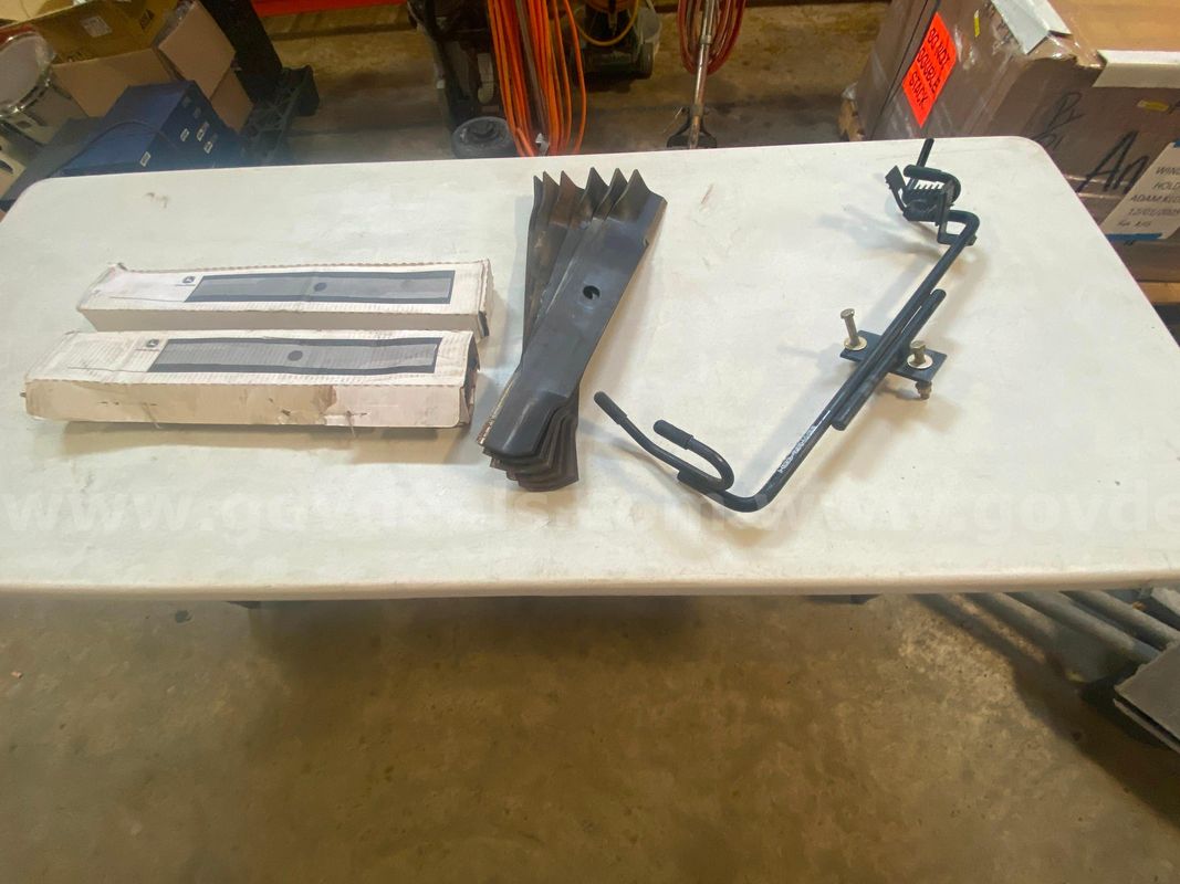 Mower Blades and Trimmer Rack