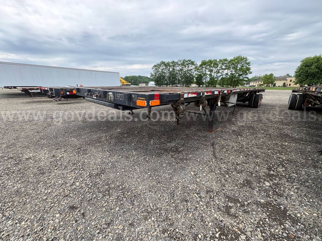 2007 Transcraft TL-2000 48 Ft T/A Spread Axle Flatbed Trailer