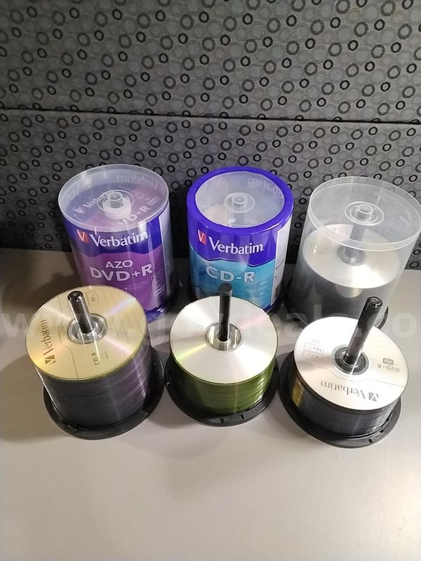 Lot of blank CDs and DVDs