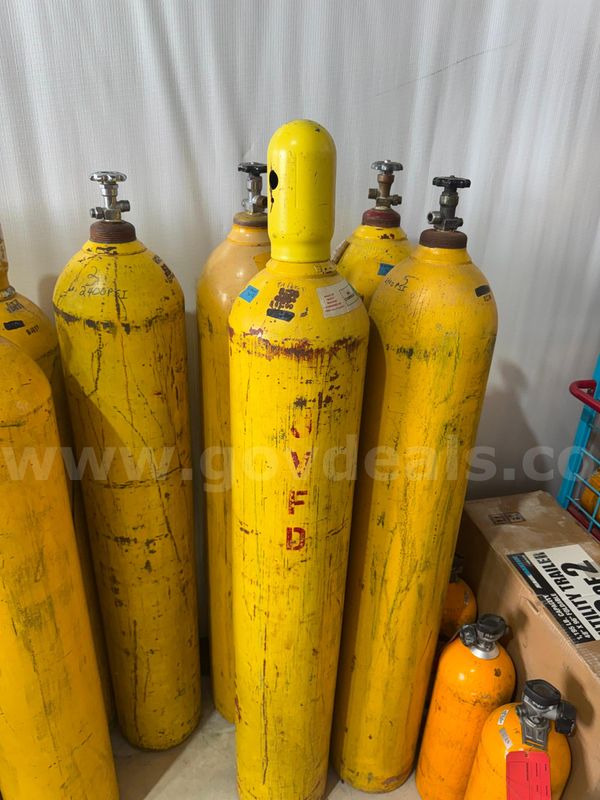 Lot of (5) High-Pressure Cascade Cylinders