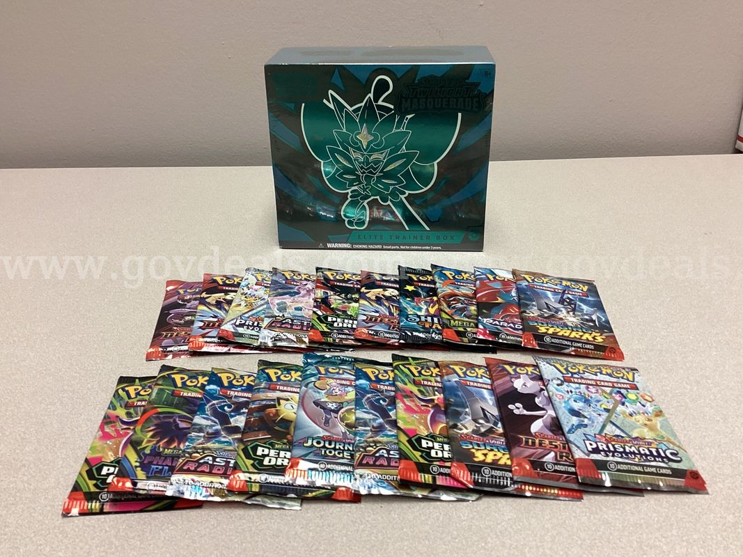 Pokémon Scarlet & Violet Twilight Masquerade Elite Training Box, 20 Booster Packs