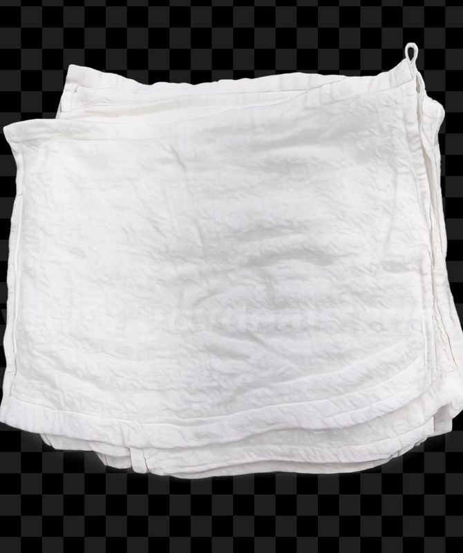 50 Dozen (600 Rags) 12x12 Terry Cloth Rags - Bleached/Sanitized
