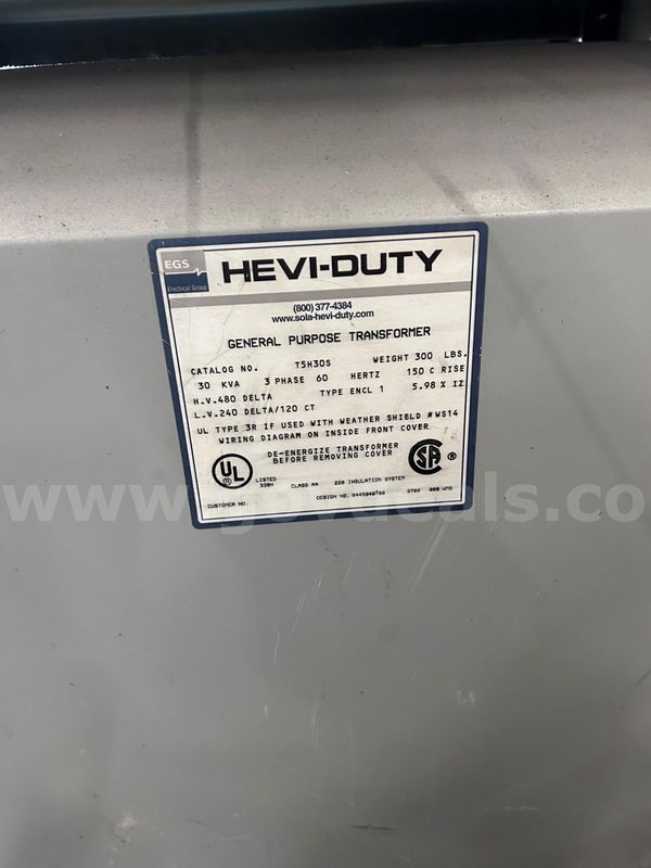 Hevi-Duty General Purpose transformer (T6)