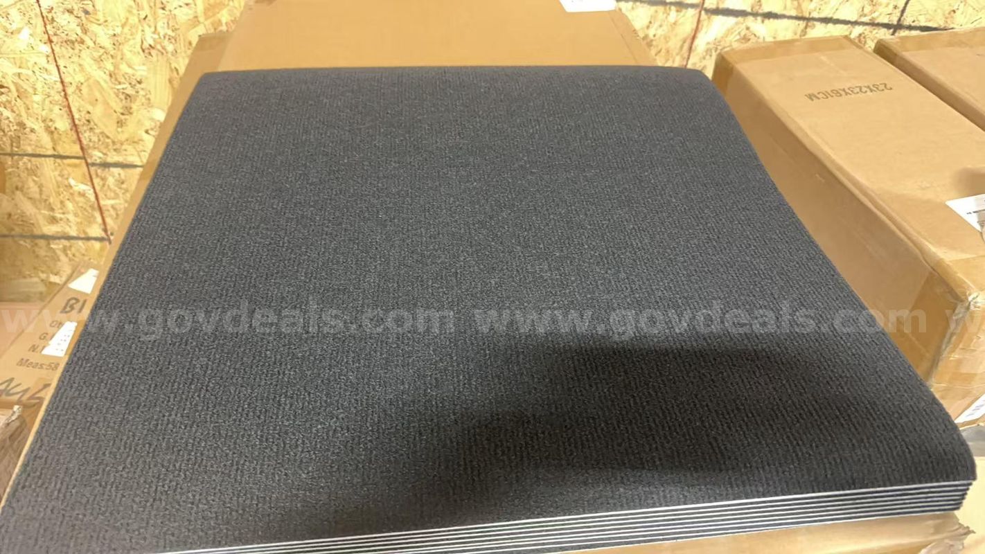 SHIPPING AVAILABLE 50pcs Dark Charcoal Gray Peel & Stick Carpet Squares 24x24 Inch Self Adhesive(B0000-A1)