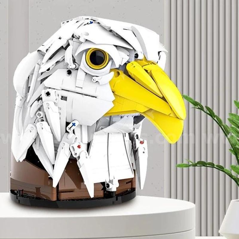 SHIPPING AVAILABLE Lot of 5 DK 5015 Eagle Head Building Blocks Set, 1082 PCS Bionic Wall Mounted & Vertical(6-09)
