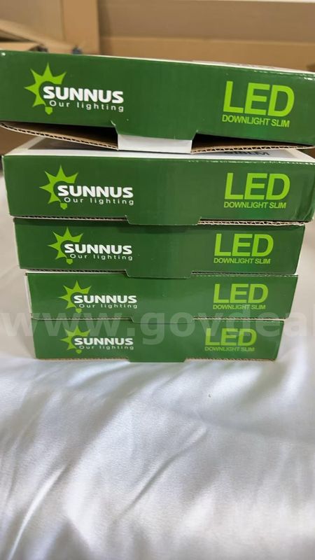 SHIPPING AVAILABLE Lot of 5 SUNNUS 9W Ultra Slim LED Downlight, 618LM Recessed Ceiling Light, 140mm Cutout, 120°(Pa-05)