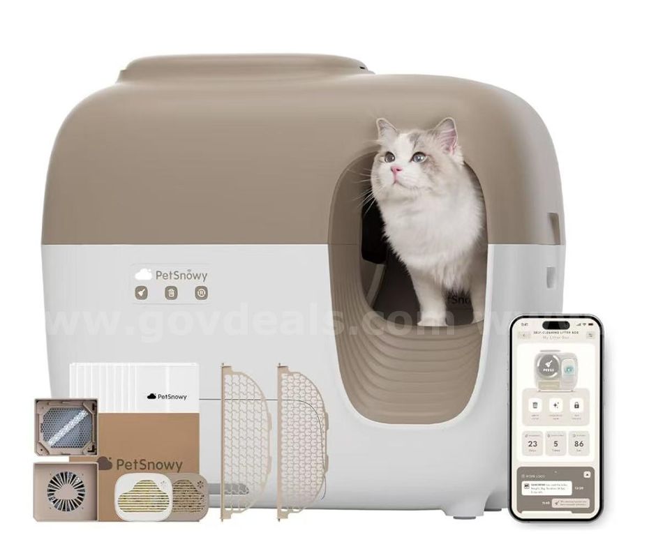 SHIPPING AVAILABLE PetSnowy SNOW+ PS-001 Automatic Self-Cleaning Cat Litter Box, Wi-Fi Enabled with Deodorization(Cu-01)