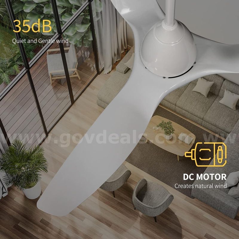 SHIPPING AVAILABLE 2 set 52" Ceiling Fans with Lights Remote Control, Low Profile Ceiling Fan with LED Lights(F-01)