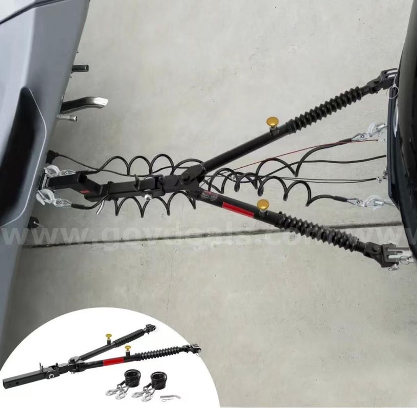 SHIPPING AVAILABLE Tow Bar, 10000 Ibs Towing Capacity with Ropes, Powder-Coating Alloy Steel Bumper-Mounted(M3-2)