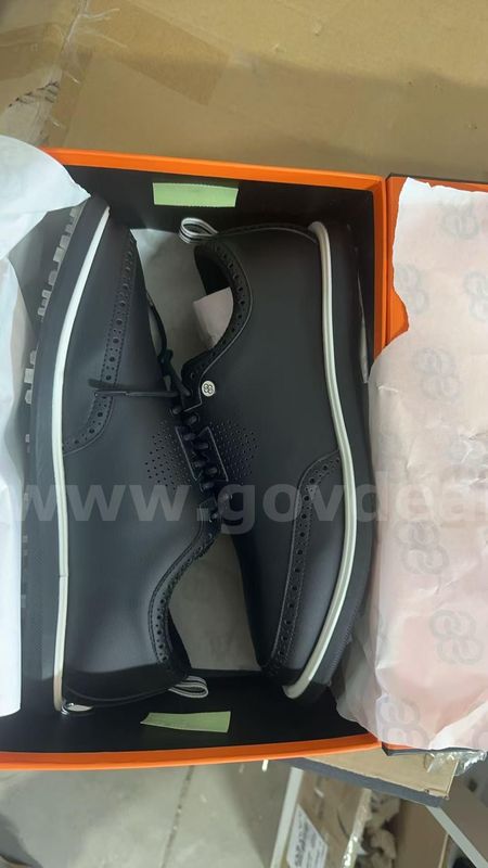 SHIPPING AVAILABLE 88 Links Brogue Synthetic Leather Golf Shoes | Breathable & Non-Spiked | Black/White(6-05)