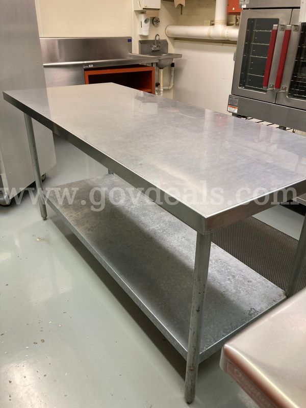 72" x 40" x 35" Stainless Steel Prep Table