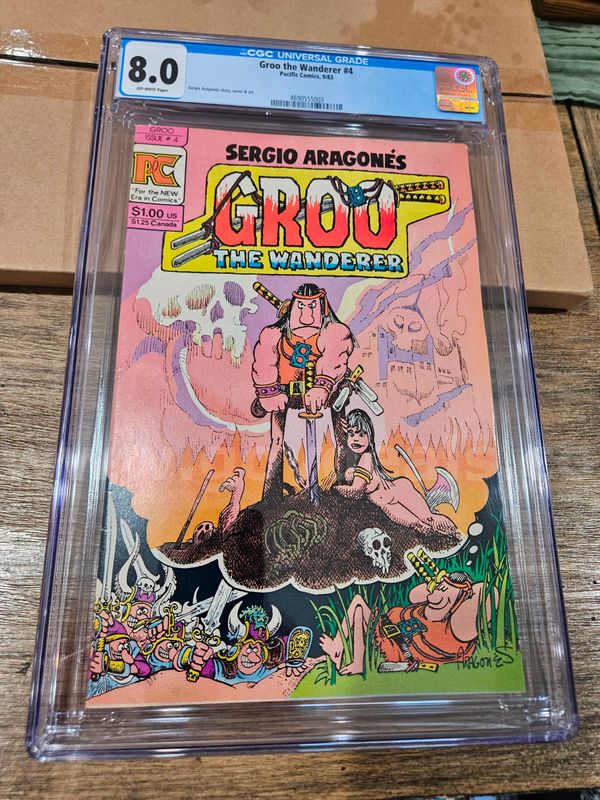 Groo the Wanderer Pacific Comics #4 CGC 8.0 Rare