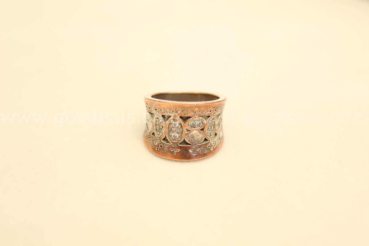 Silver Concave Saddle Ring