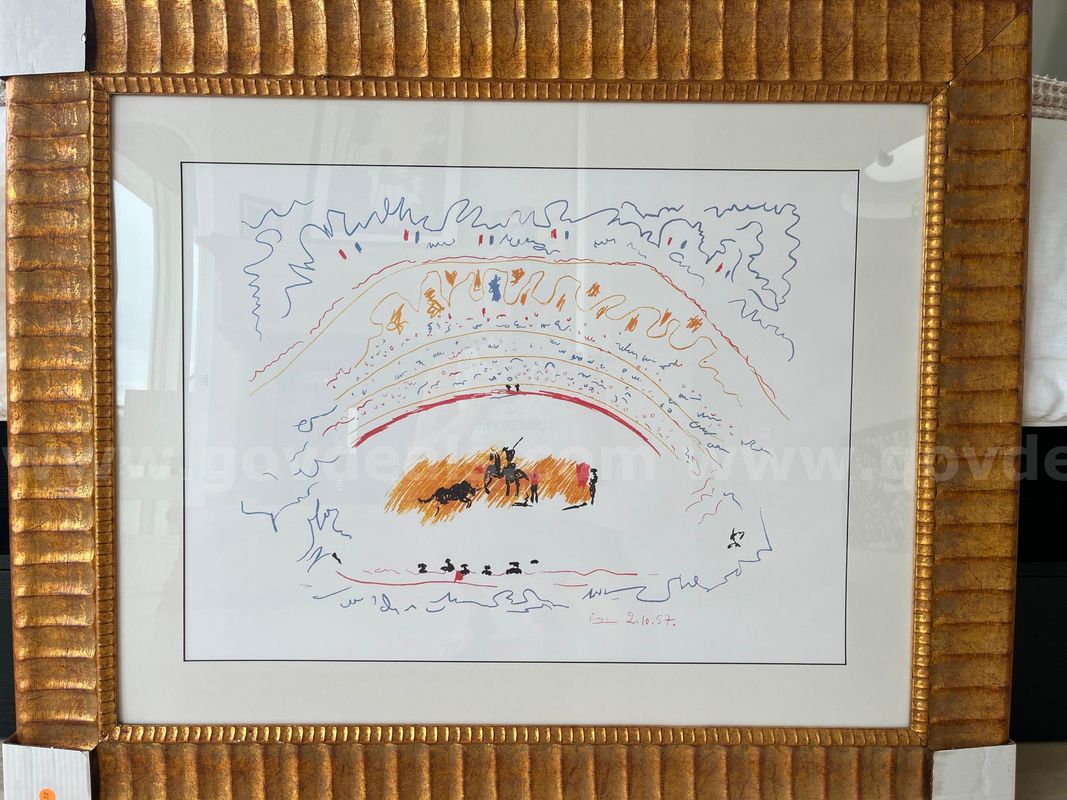 Picasso limited edition “La Corrida” Giclee - plate signed and numbered 414/500