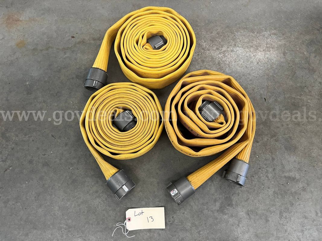 A Lot of (3) Short Shots of 1.75” Rubber Fire Hose