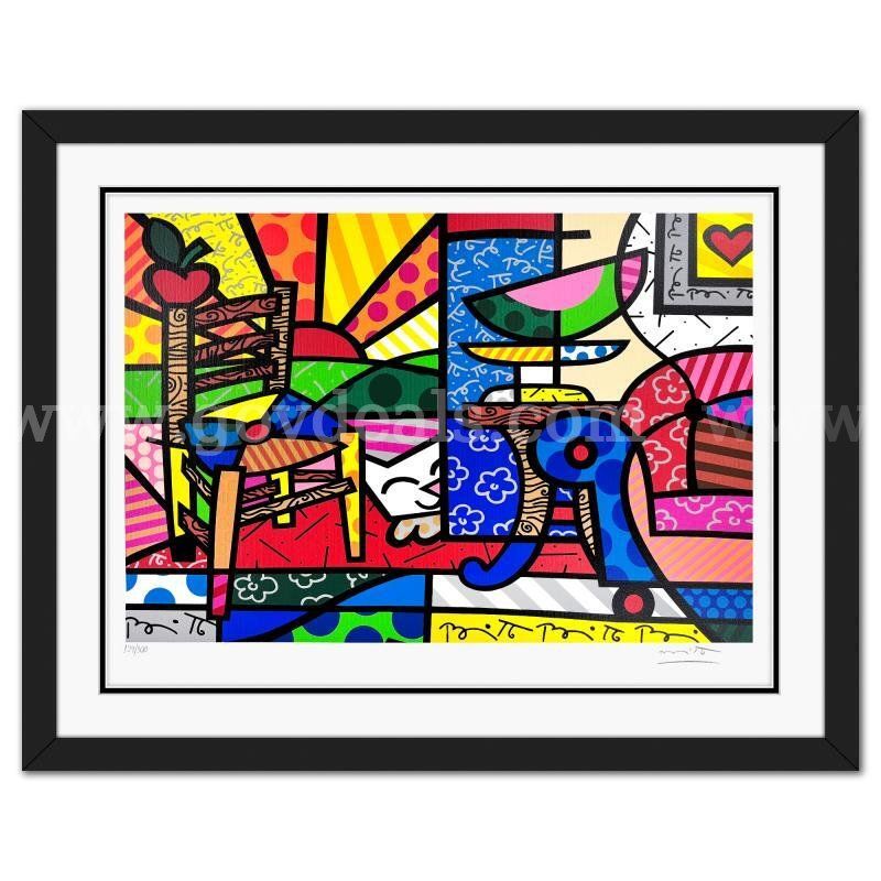 Britto, "Squeaki Van Britto" Limited Edition Fine Art
