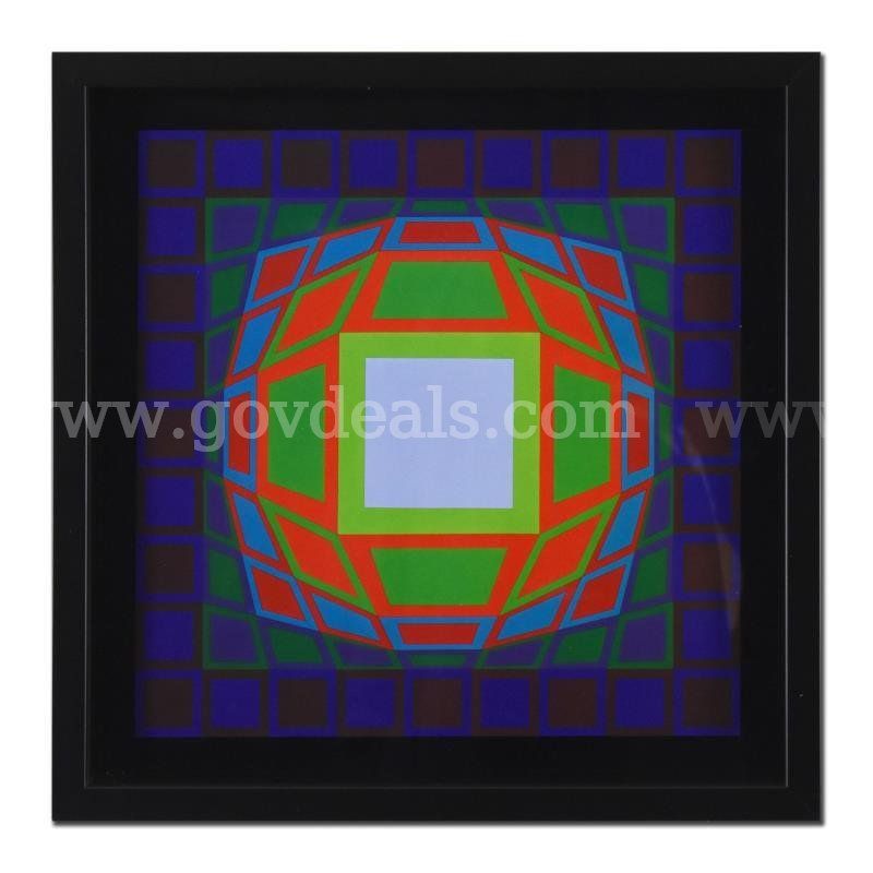 Victor Vasarely, "Gyemant" Collectible Fine Art