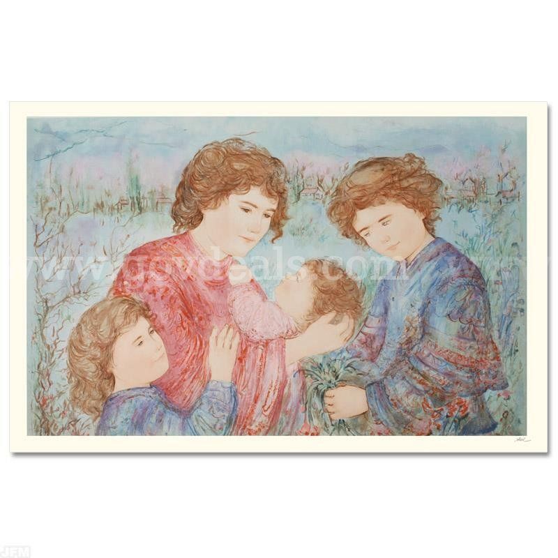 Edna Hibel, "Early Spring" Limited Edition Fine Art