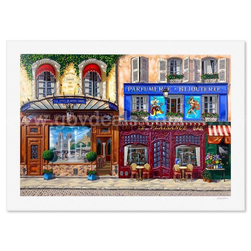 Liudmila Kondakova, "Les Rives de Notre Dame" Limited Edition Fine Art