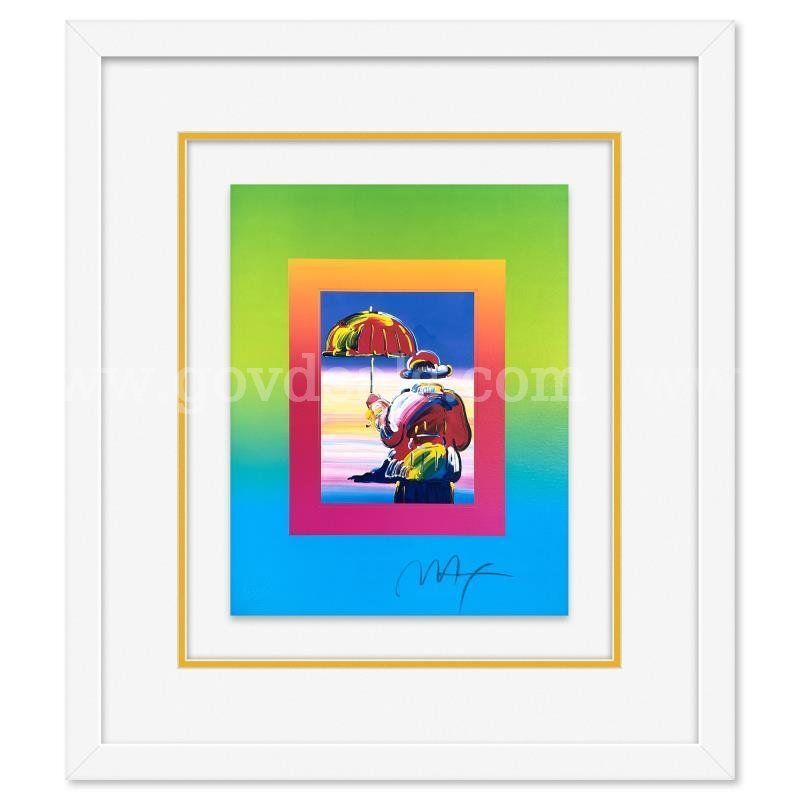 Peter Max, "Umbrella Man on Blends" Limited Edition Fine Art