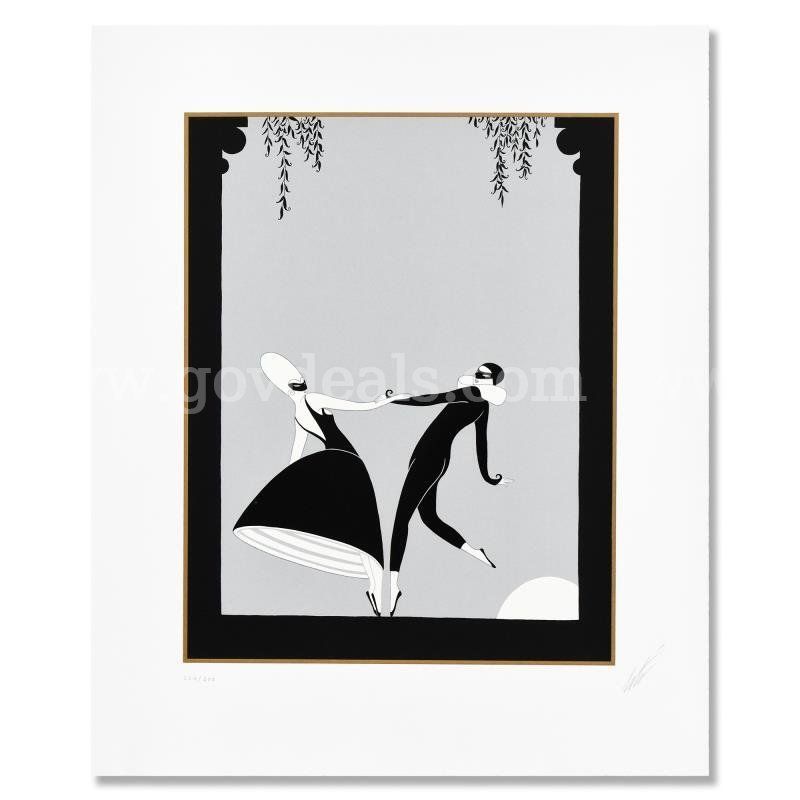 Erte (1892-1990), "Pas de Deux" Limited Edition Fine Art