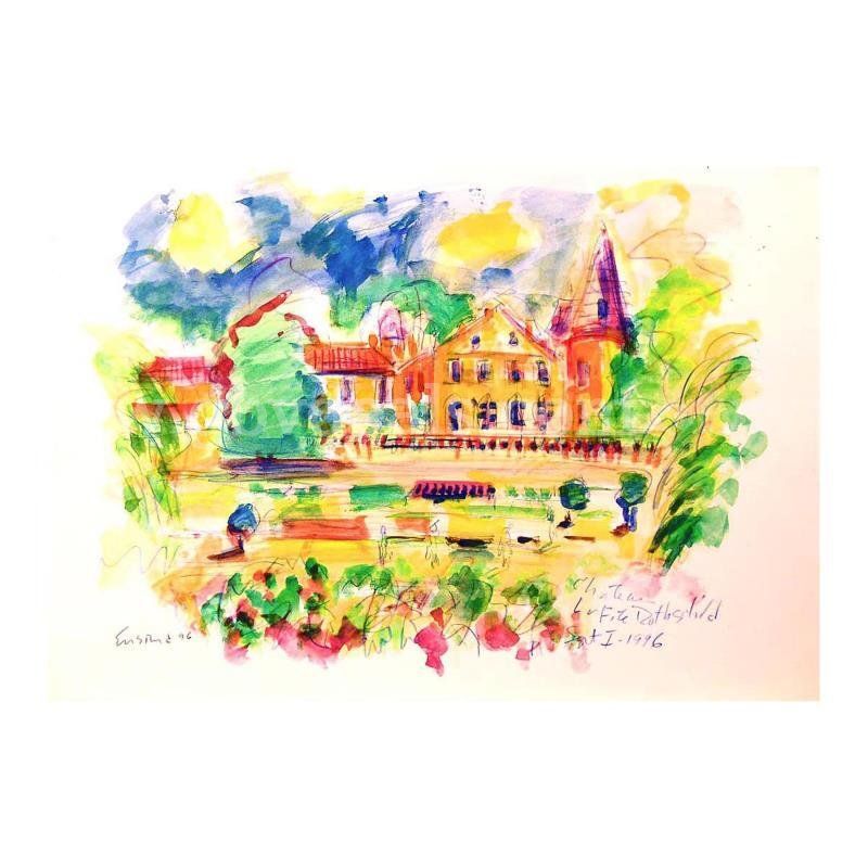 Wayne Ensrud, "Chateau Lafite-Rothschild" Original Fine Art