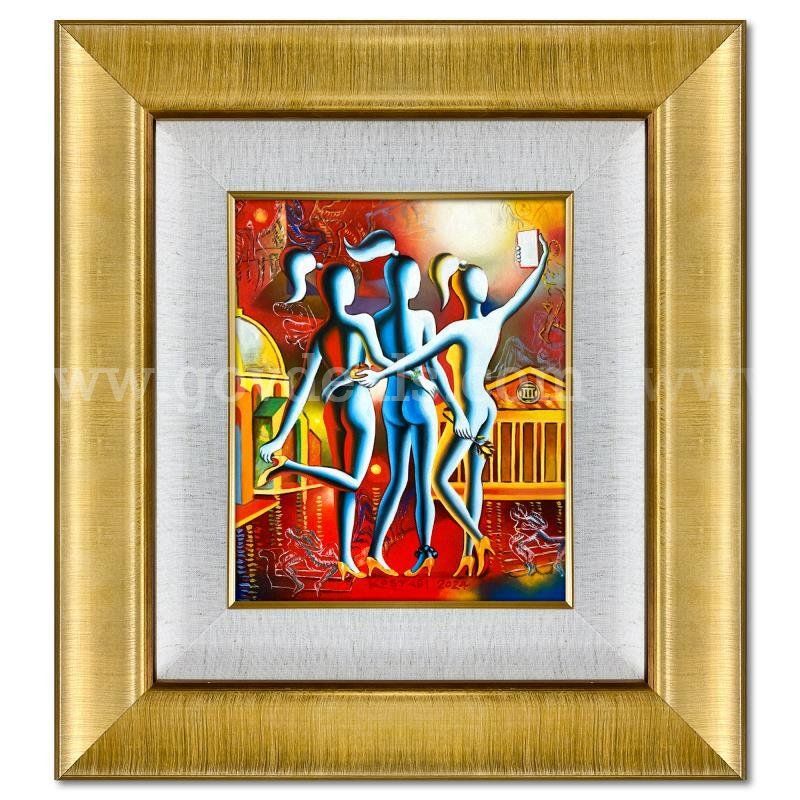 Mark Kostabi, "Truth Be Told" Original Fine Art