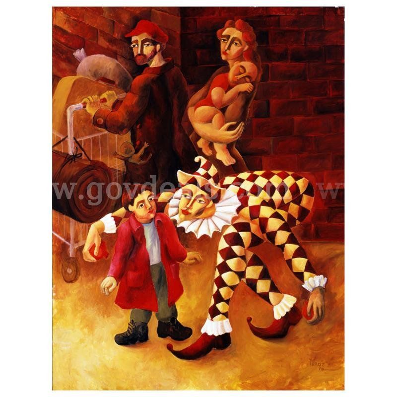 Yuroz, "The Harlequin's Gift" Limited Edition Fine Art