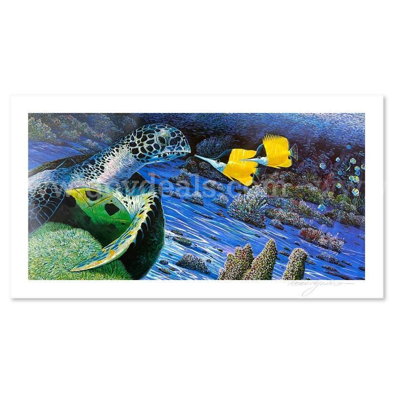 Robert Lyn Nelson, "The Turtle and the Butterfly" Limited Edition Fine Art