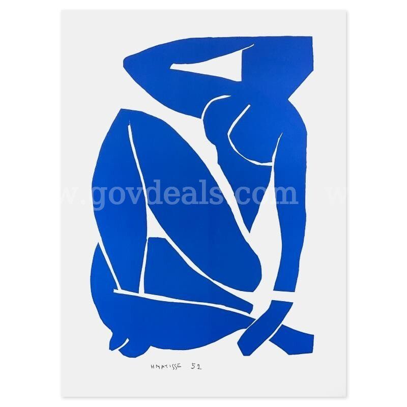 Henri Matisse 1869-1954 (After), "Nu Bleu III" Limited Edition Fine Art