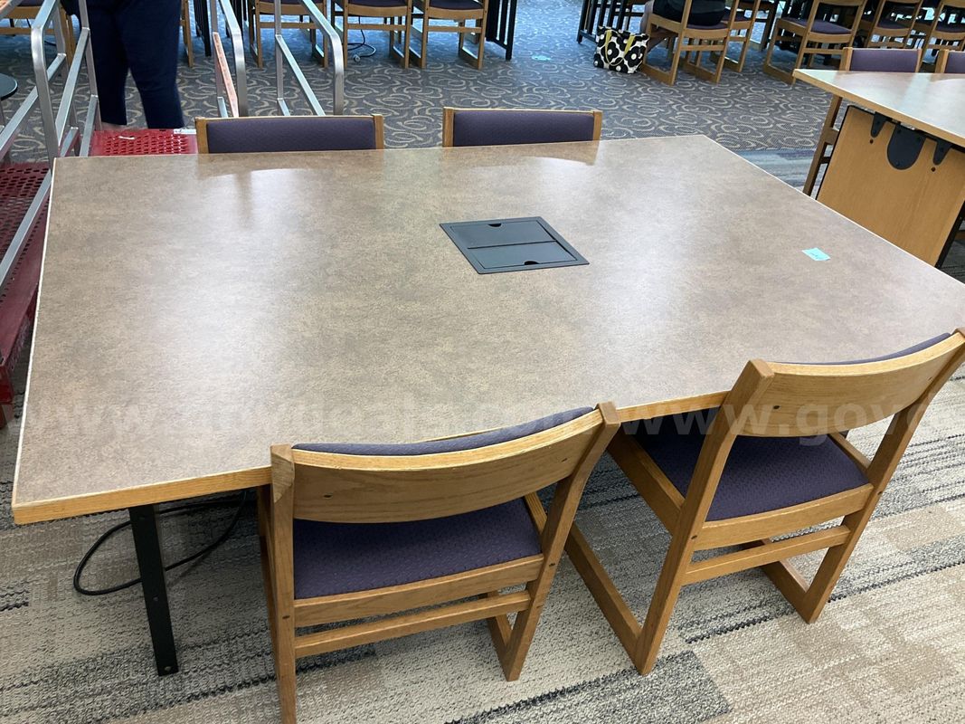 #8 Premium Library Study Tables & Jasper Chairs Set (Disassembled)