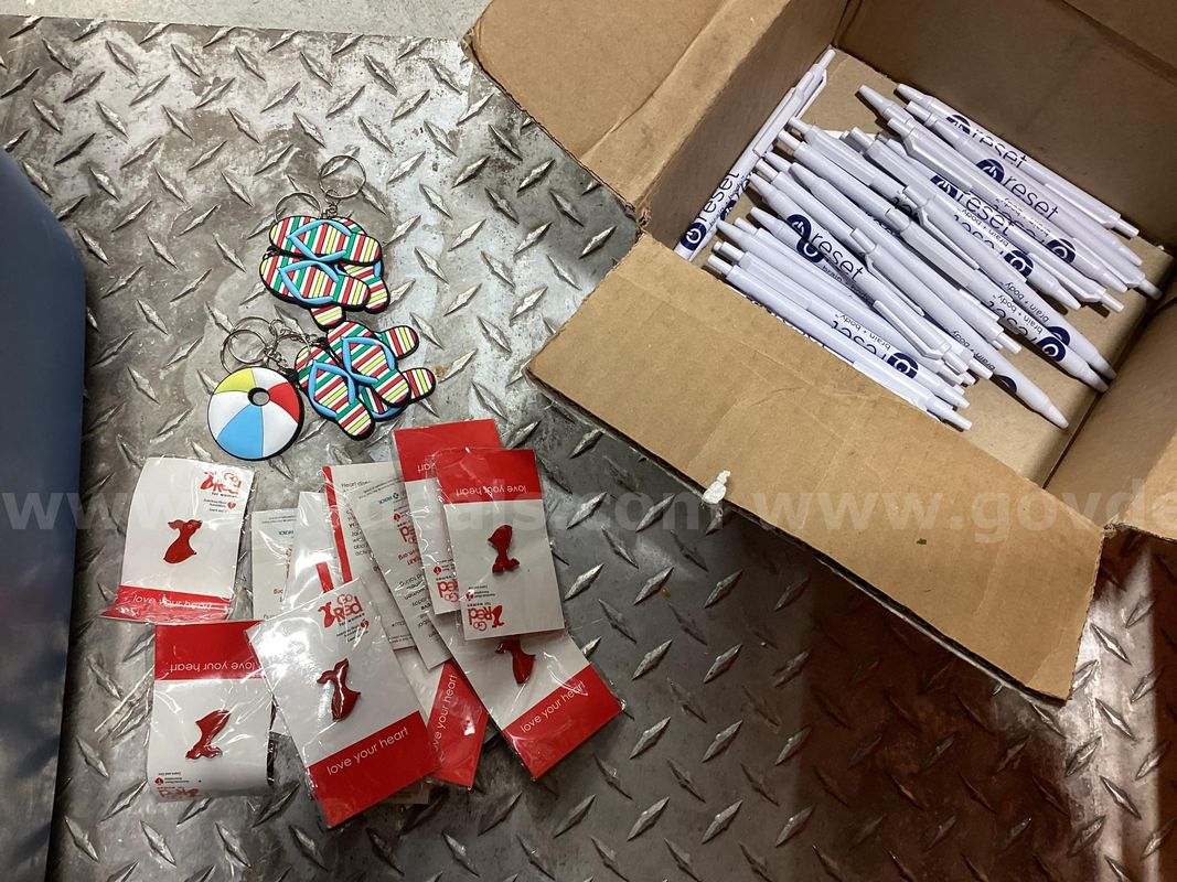 Assorted Promotional Giveaways and Novelty Items