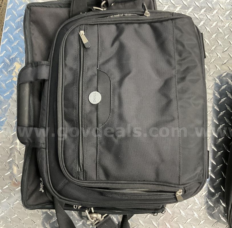 Dell Black Laptop Briefcase Messenger Bag – Multi-Compartment Tech Bag